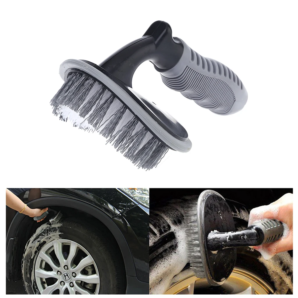 

Car Tyre Cleaning Brush T-Type Multi-Functional Wheel Hub Brush Car Washing Tool