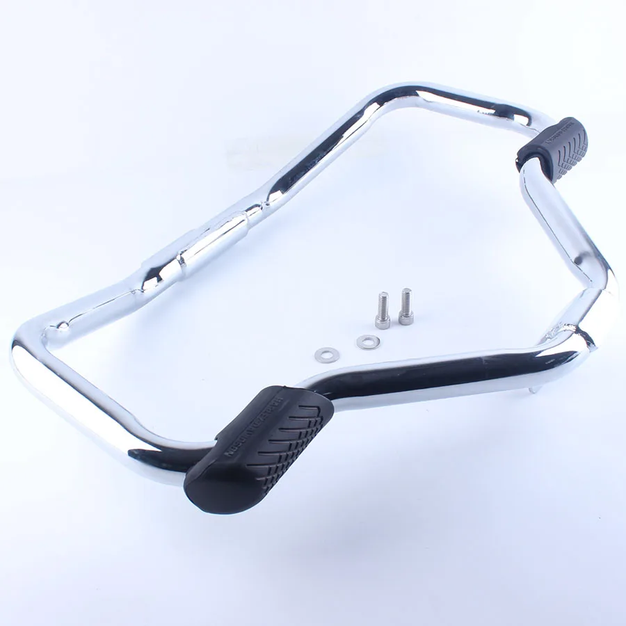Chrome Усы шоссе защита двигателя Крушение Бар Для Harley Sportster XL 1200 883 48 2004- Железный 883 2009 - Цвет: Chrome