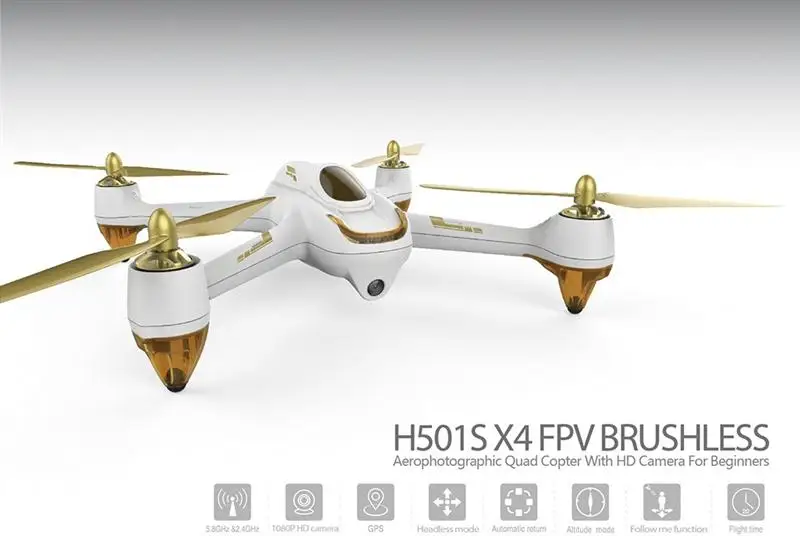 Hubsan H501S H501SS X4 5,8G FPV Бесщеточный с 1080P HD камерой gps переключатель режимов и профессиональная версия RC Квадрокоптер RTF