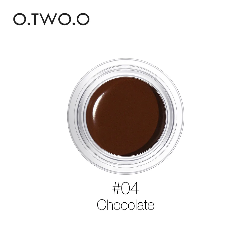 4 O. TWO. O для бровей 6 цветов, водостойкий тату для бровей, стойкий Профессиональный Крем для бровей с кистью, Косметика для макияжа - Цвет: 4