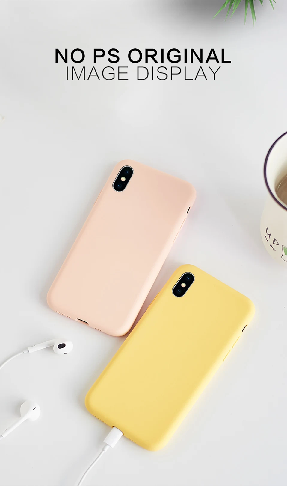 Чехол ASINA для iPhone 8, 7, 6, жидкий силиконовый чехол, однотонный Прозрачный бампер для iPhone 8, 7, 6 Plus, X, Xs, Max, XR, Coque Capa