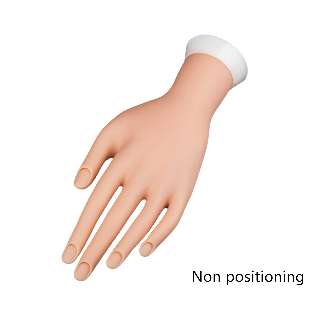 non positioning Новая практика ногтевого искусства рука мягкий тренировочный дисплей Модель руки гибкий силиконовый протез личный салон маникюрные инструменты - Цвет: non positioning