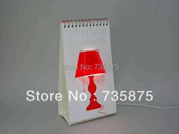 Creative page by lamp calendar table free shipping | Лампы и освещение