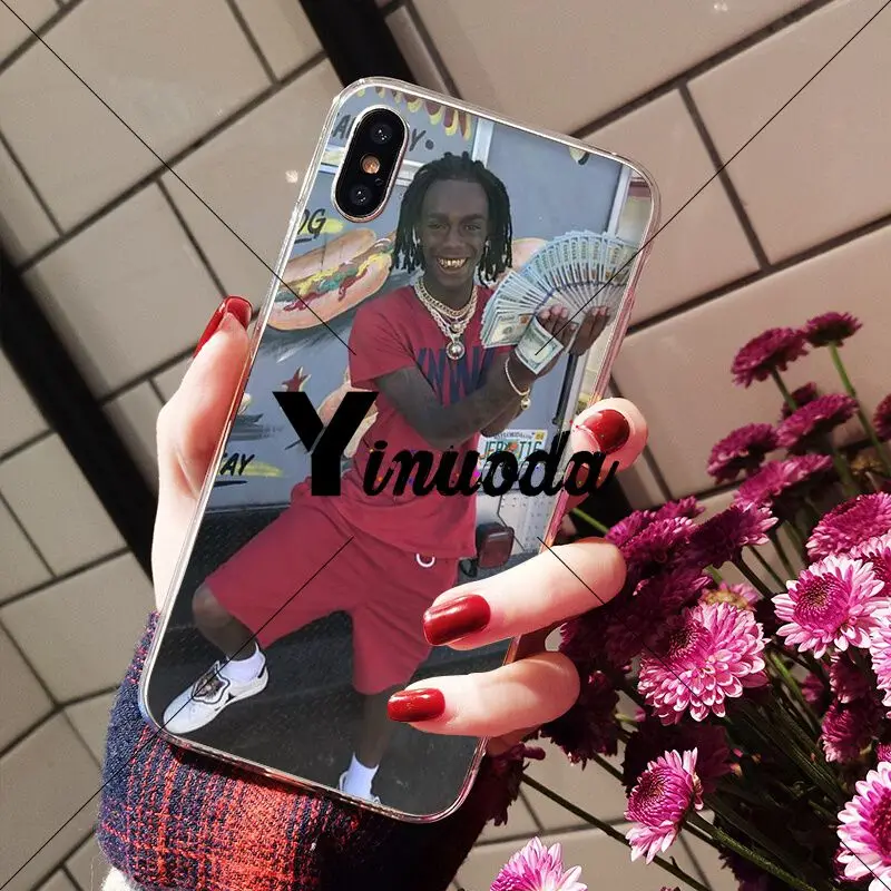 Yinuoda Ynw Melly rapper TPU Мягкий силиконовый прозрачный чехол для iPhone X XS MAX 6 6s 7 7plus 8 8Plus 5 5S SE XR