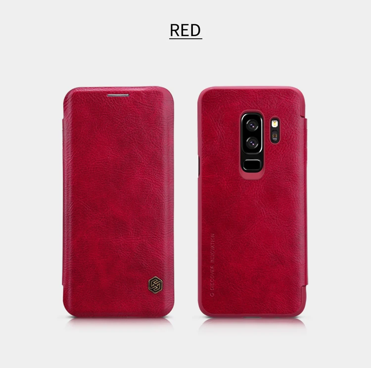Флип-чехол для samsung Galaxy S9, серия Nillkin QIN, флип-кожаный чехол для samsung Galaxy S9 Plus, защита экрана телефона для samsung
