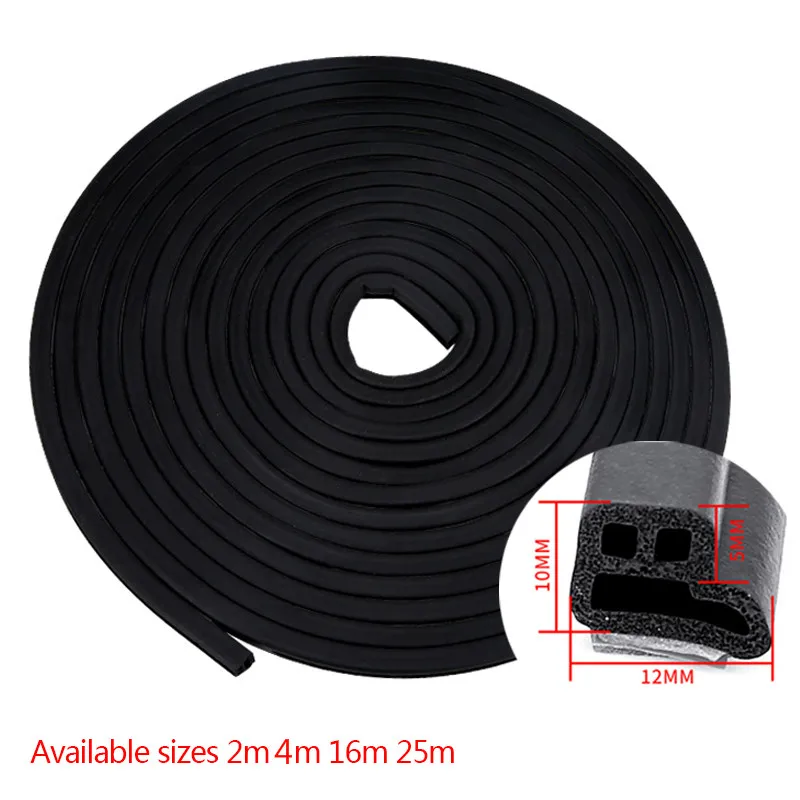 Уплотнительные полосы для края автомобильной двери универсальные резиновые