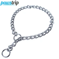 4 size carbon steel pet dog collar strong durable chain puppy training collars