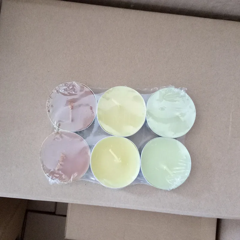 12 шт./лот свечи парафиновые восковые для дома Свадебные украшения бездымные