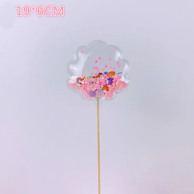Bling Fairy ПВХ Топпер для торта Единорог Любовь Корона облако Блестящий Фламинго кекс Топпер для свадьбы День рождения украшения торта