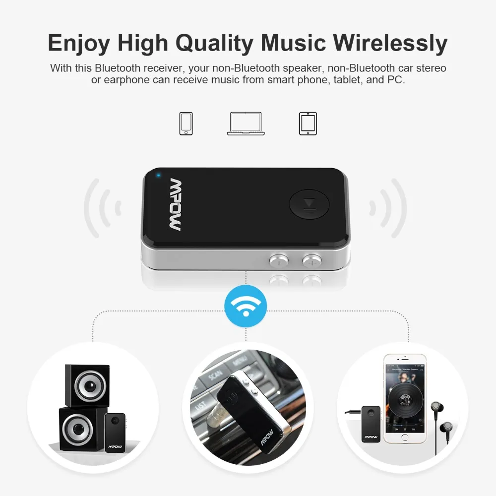 Стерео аудио Bluetooth приемник для Mpow MBR1 беспроводной адаптер мини 5 0 музыкальный
