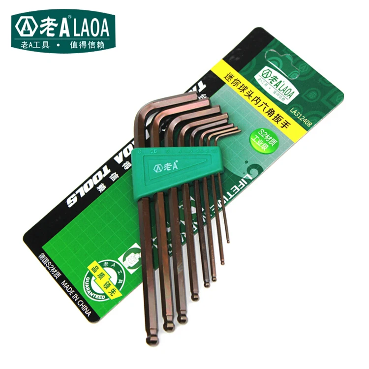 

8 In 1 Hex Wrenches Bronze S2 Alloy Steel 140mm Strong Magnetic High Quality Brand African Swiss Voile Lace