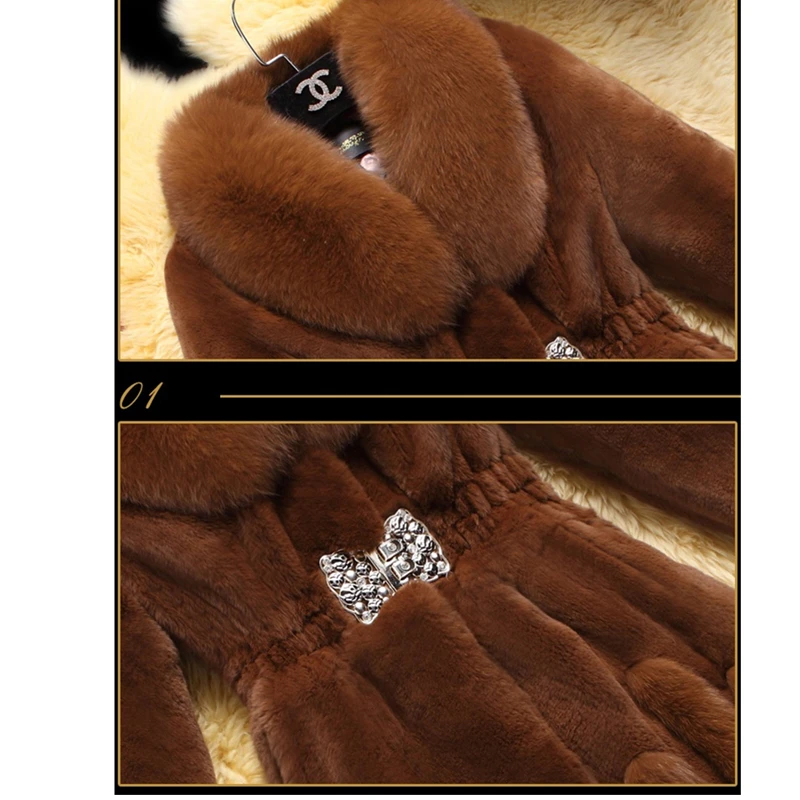 Женская куртка с меховым воротником зимняя облегающая средней длины длинным