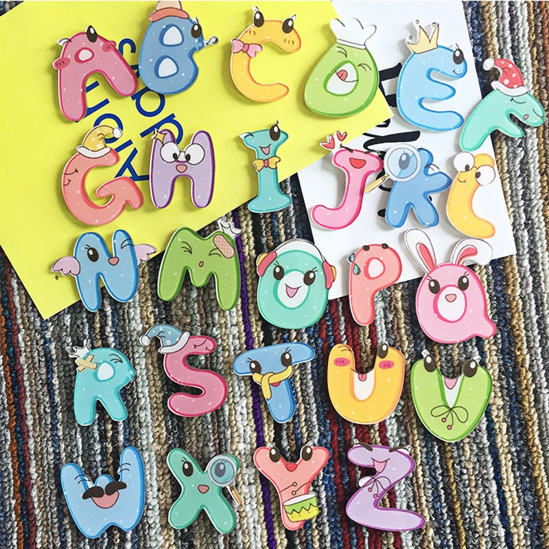 1 шт. Мультяшные милые забавные Броши с буквами Акриловые броши значок брошь для