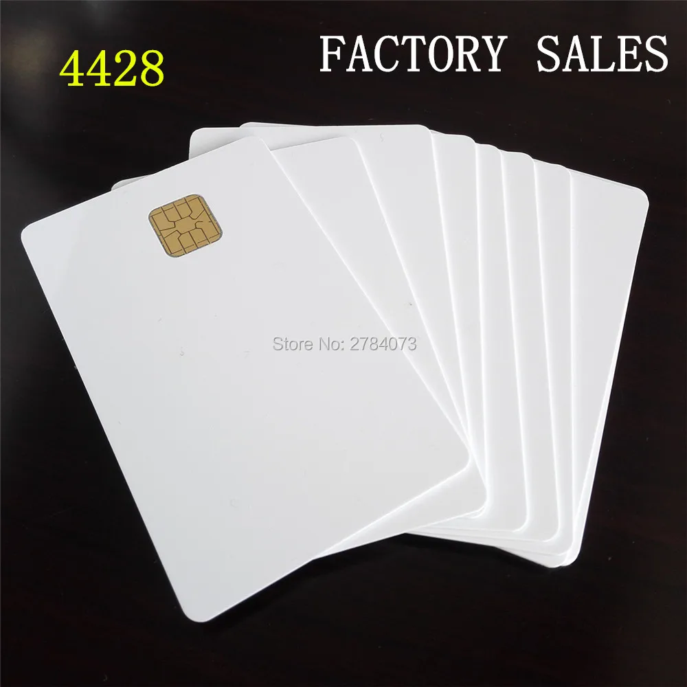 50pcs/lot Factory Sales 4428 Card Smart Chip Blank RFID Secure Memory Cards | Безопасность и защита