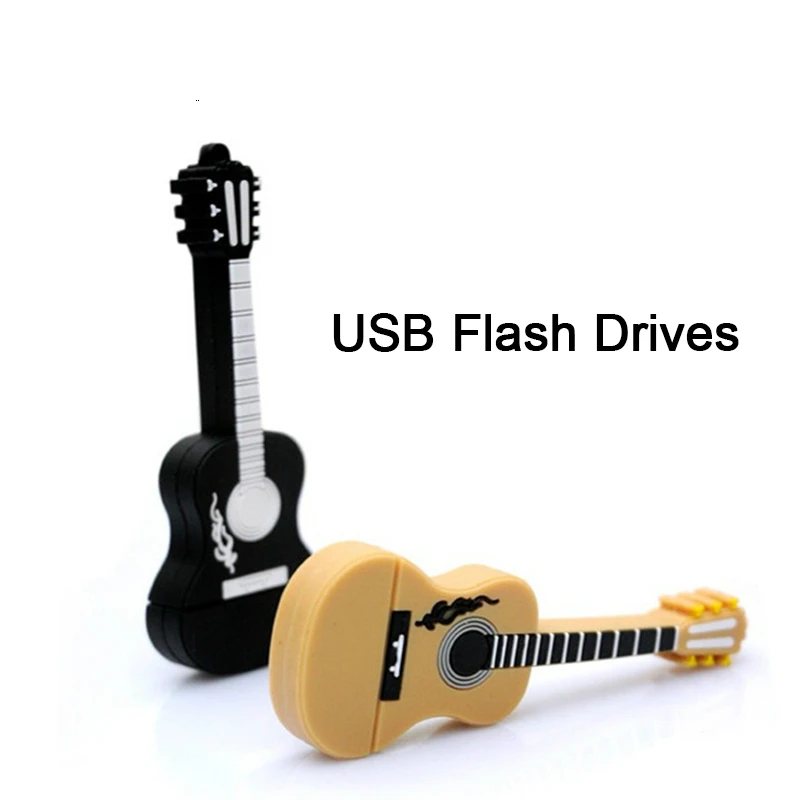 Гитары usb накопитель 4GB/8GB/16GB/32GB/64GB музыка Флеш флэш 2 0 u диск USB creativo memory stick горячий