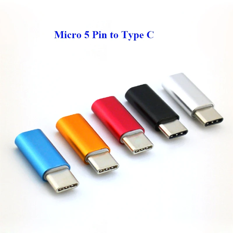 Алюминиевый металлический Micro USB для 8 контактного микро usb 3 1 type C разъем конвертер