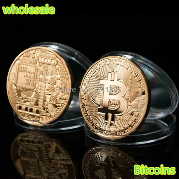 999 тонкая позолоченная битовая монета, Биткоин+ Одна тройская унция BTC позолоченная монета DHL 100 шт./лот