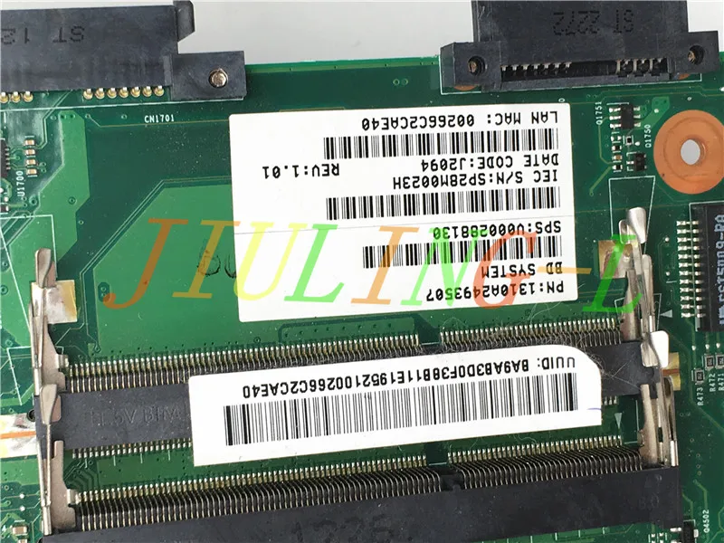 Материнская плата JOUTNDLN для ноутбука Toshiba qosmio x870 серия X875 V000288130 6050A2493501 MB A02