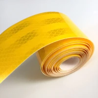 yellow red orang fluorescent reflective sticker 5cm x 5meter automobile luminous strip car truck motorcycle conspicuity tape