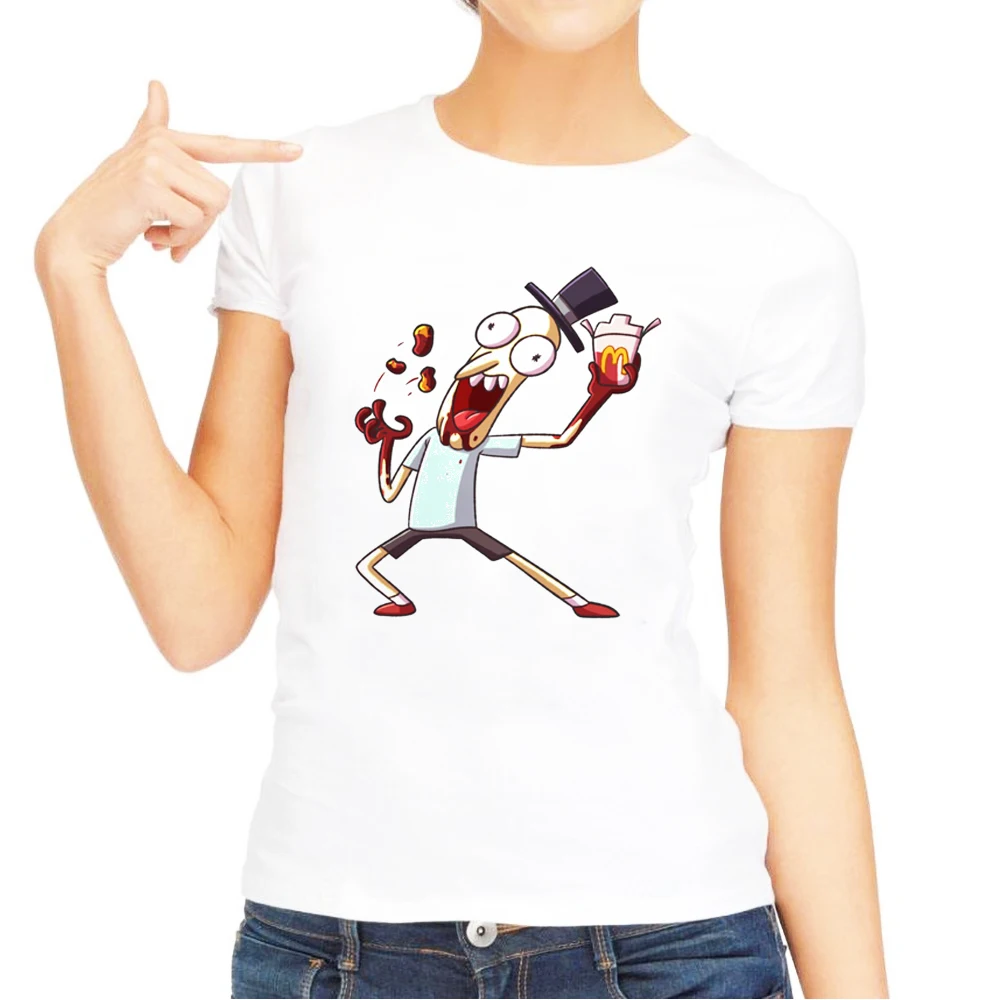 Женские футболки повседневные свободные летние Rick and Morty женские Y новые