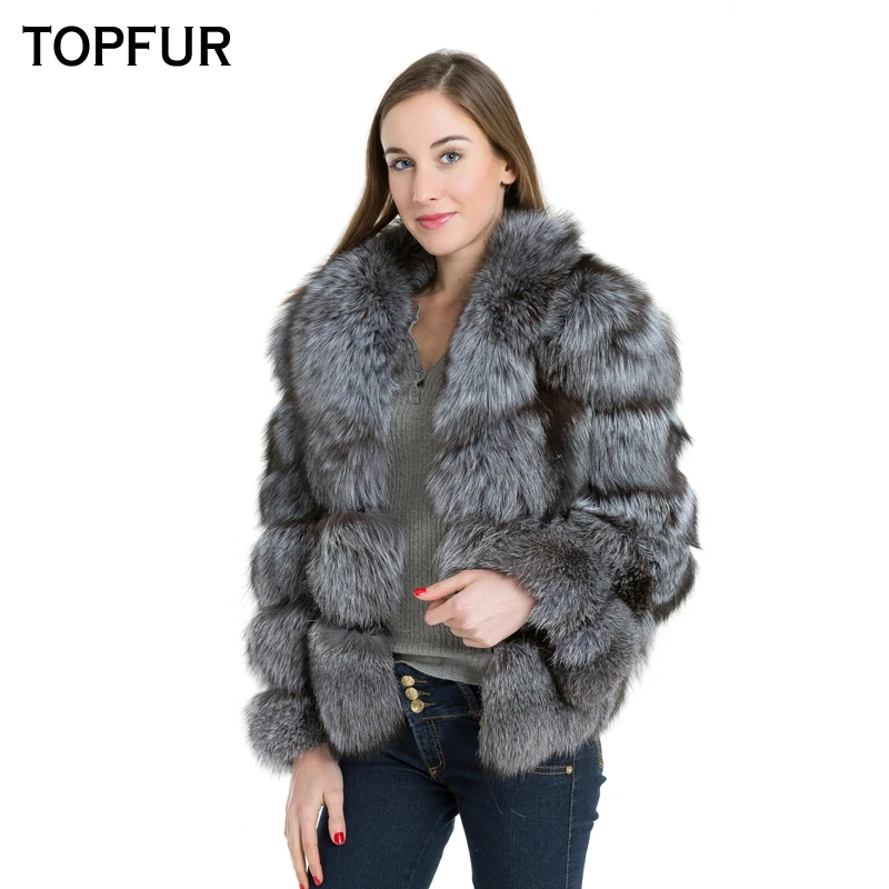 TOPFUR 2020 Новое поступление высококачественное пальто из натурального Меха