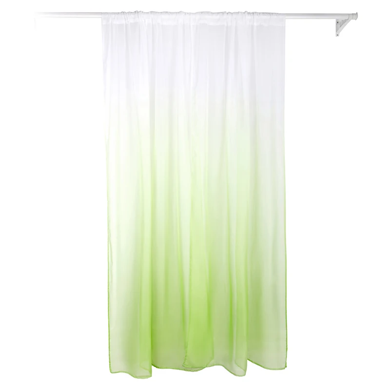 2 м занавес сплошного цвета градиентный экран для двери тюль спальни гостиной