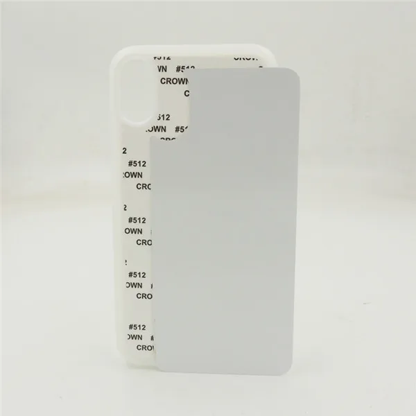 2D сублимационный пустой чехол для iPhone 11 pro max X Xs Xr XS Max TPU крышка алюминиевые пластины и клей 10 шт./лот - Цвет: Clear