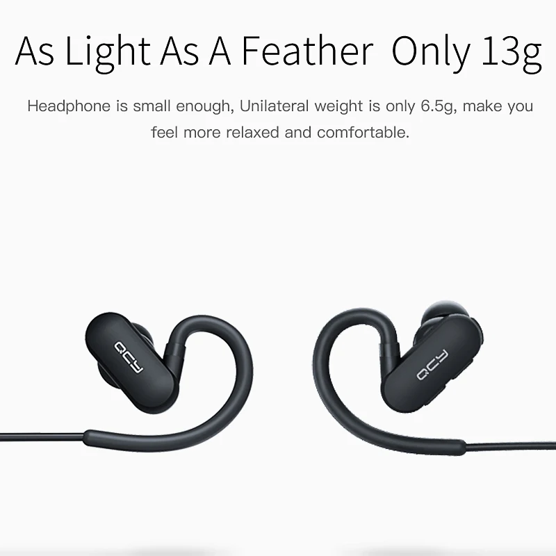 QCY QY31 Bluetooth 4 1 наушники беспроводные IPX4 Спортивная гарнитура с защитой от пота