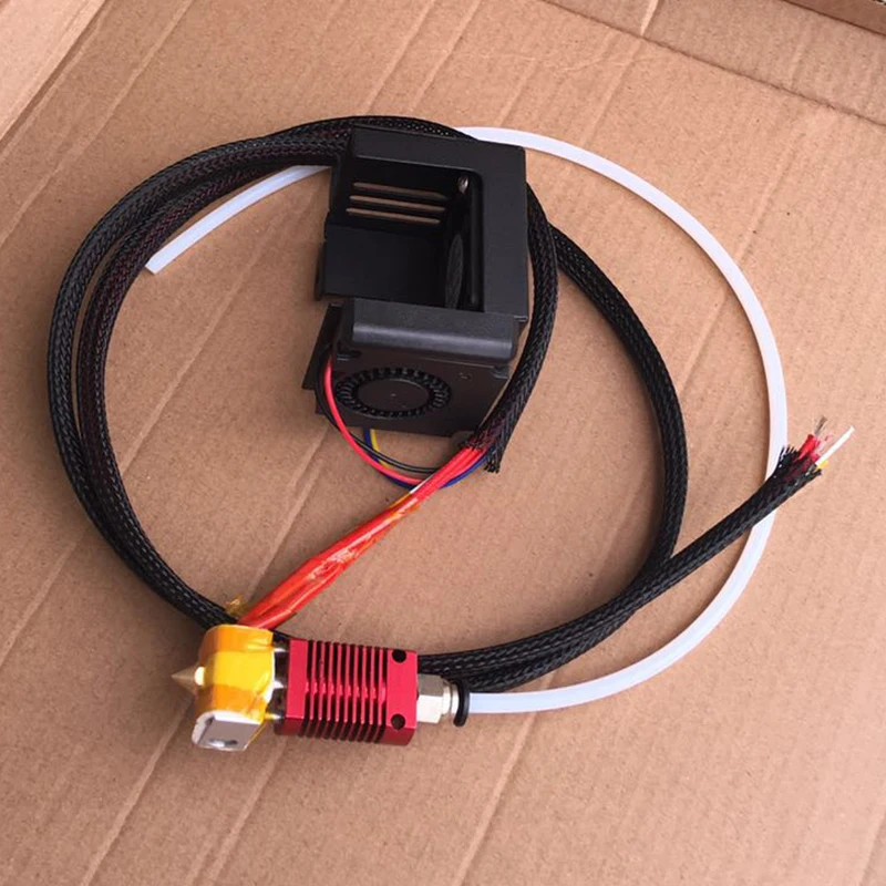 Creality 3D cr10 cr-10s S4 S5 Эндер 3 MK10 полный сборный экструдер комплект 0,4 мм Насадка для hotend ender-3 cr-10 s5 3d принтер запчасти