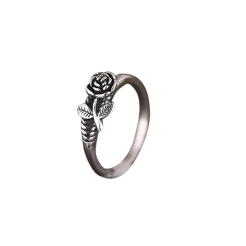 New Fashion Copper Midi Finger Ring Boho Punk Jewelry Vintage Knuckle Rings for Women Wedding Bands Retro 3D Rose | Украшения и