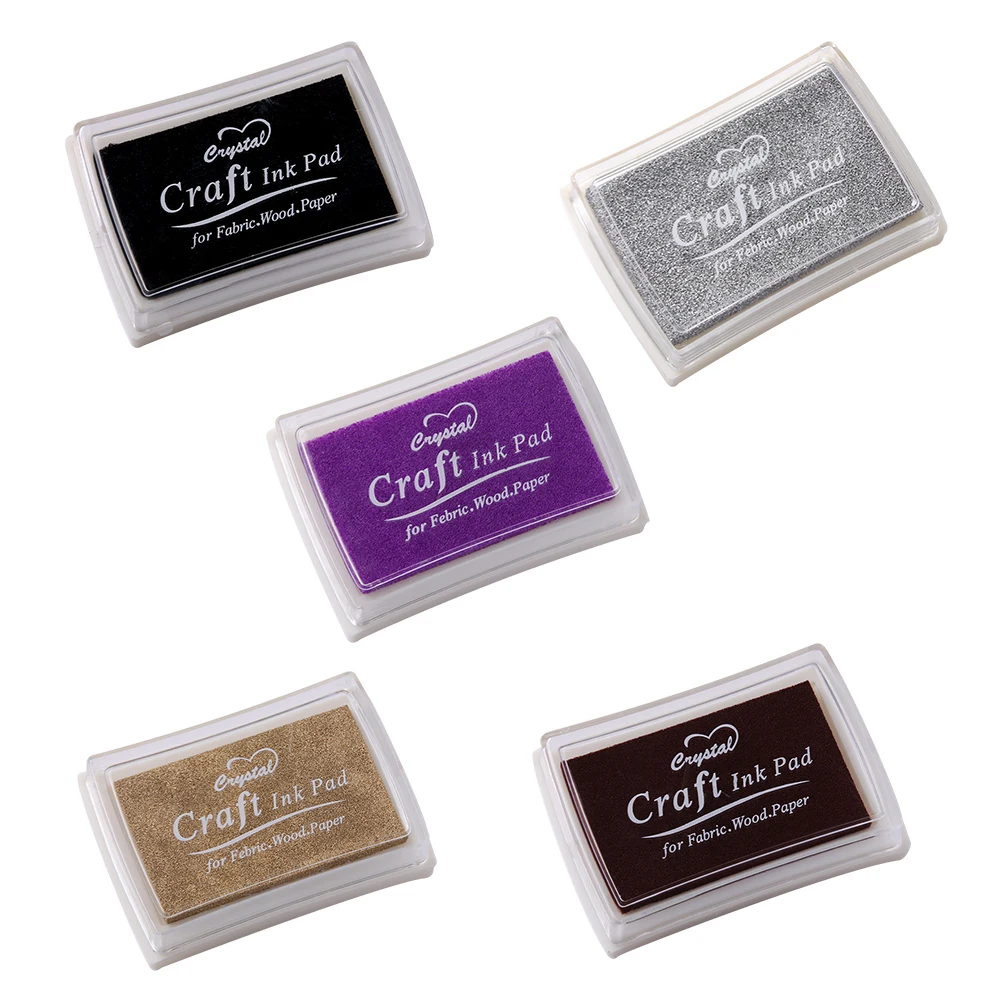 Нетоксичный градиентный цветной коврик для чернил 5 цветов резиновая печать на