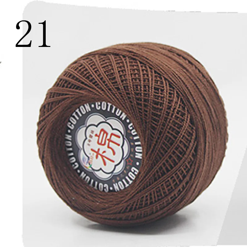 21 45 г/шт. 2ply Soft кружева хлопчатобумажной пряжи Красивая смесь цветов для ребенка руки Вязание кукольный свитер шапка шарф - Цвет: 21
