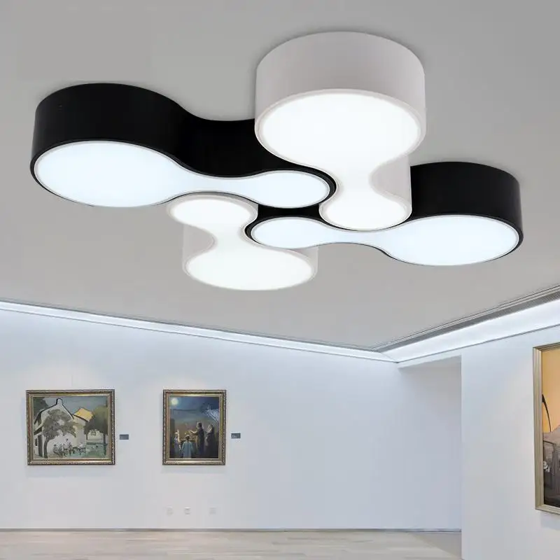 1 шт. металлические светодиодные коммерческие панели черные белые проектные