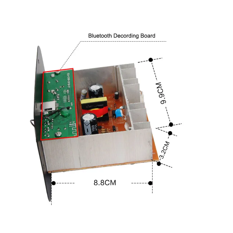 Панель усилителя сабвуфера автомобильный FM Raido Bluetooth аудио усилители 12 в 24 В 220 для