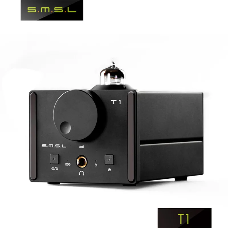 Декодер SMSL T1 трубные усилители для наушников AK4490EQ + CM6632A DAC DSD512 384 кГц/32 бит