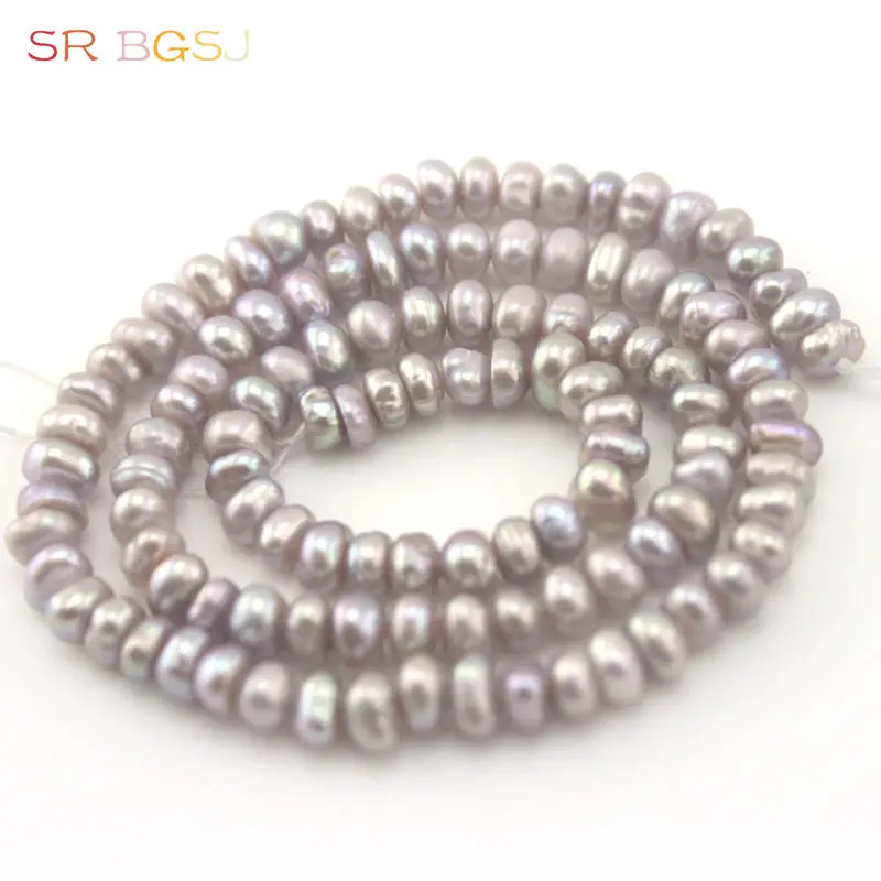 Free Shipping 4 5mm More Colors Rondelle Freshwater Pearl Gems Stone Jewelry diy Loose Beads Strand 15&quot|stranded cotton|jewelry welderstranding