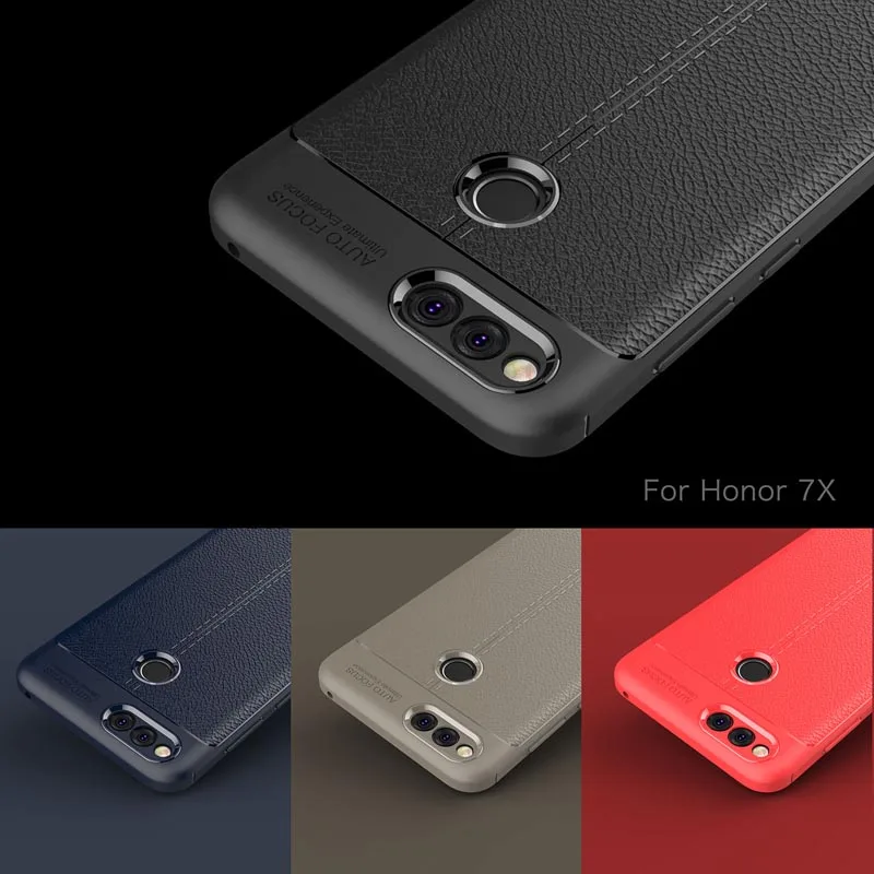 XSDTS для huawei Honor 7X 8X чехол Роскошный Ультратонкий Мягкий ТПУ кожаный телефона 7A 7C Pro