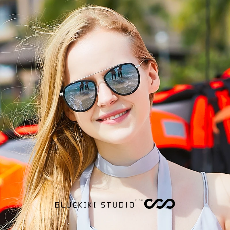 KIKI бренд для женщин и мужчин ретро поляризованные солнцезащитные очки пилота