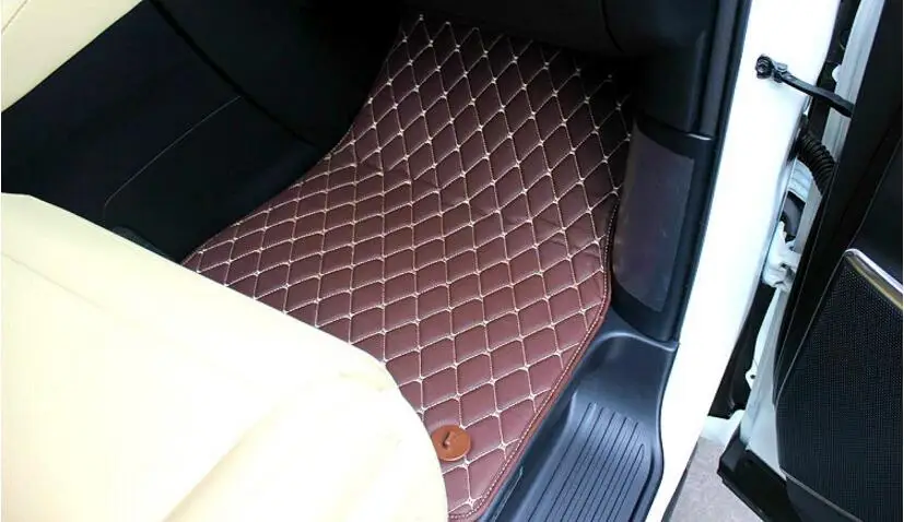 JIOYNG Пользовательские Коврики для ног 3D роскошные кожаные автомобильные коврики подходит для Toyota Alphard 7 мест 2002-2008/2009-/