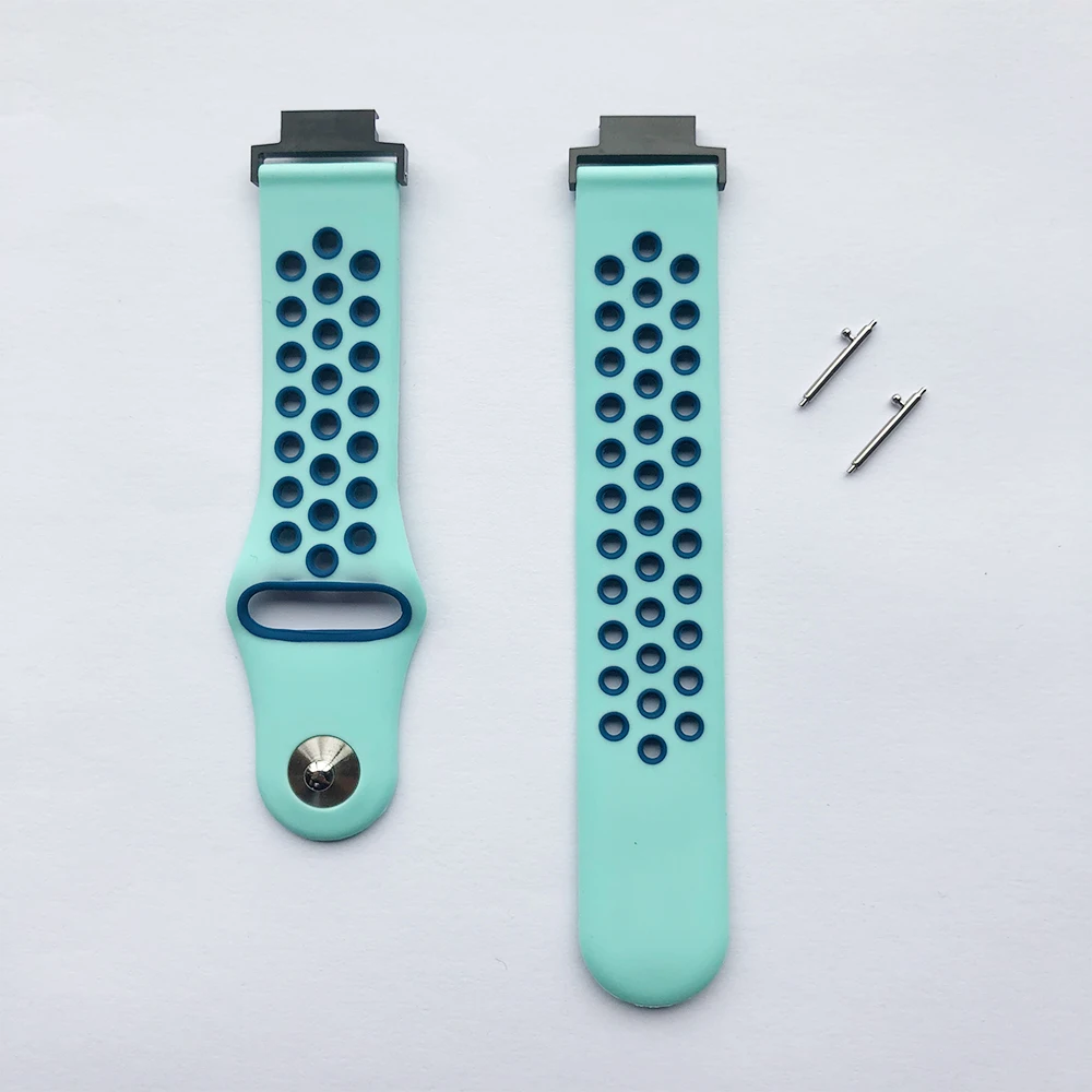 Mint green blue Силиконовый мягкий ремешок на запястье для Xiaomi Amazfit Verge Band, умные часы, аксессуары для Huami Amazfit Verge 3, спортивный ремешок, браслет - Цвет: Mint green blue