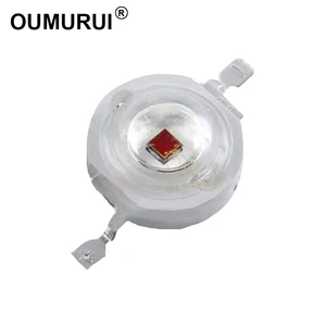 Светодиодная лампа высокой мощности AOC 42mil, 100 шт., 3 Вт, желтый чип, 588-2,4 нм, 2-в, мА, 60-80 лм