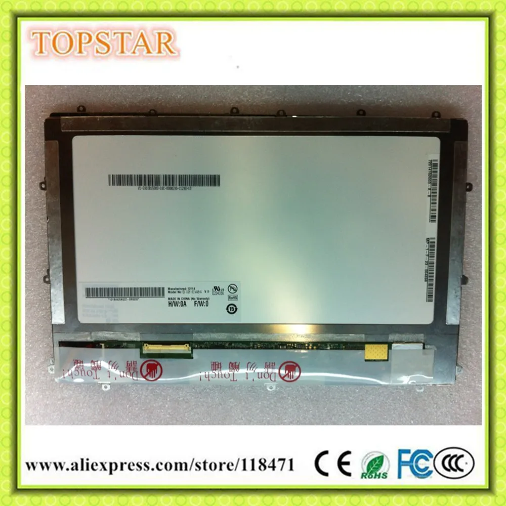 10.1 Inch TFT LCD Panel B101EW04 LCD Panel 1280 RGB*800 WXGA LVDS LCD Display WLED LCD Screen 1ch,8-bit