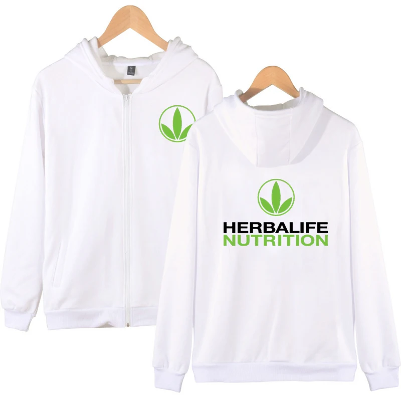Herbalife толстовка на молнии с капюшоном пальто питанием худи зеленый логотип