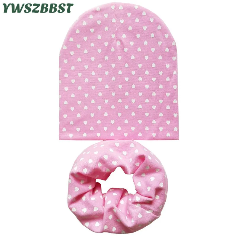 

New Fashion Cotton Baby Hat Children Hat Scarf Set Boys Girls Cap Autumn Winter Hats for Girls Baby Cap Kids Beanie Cap