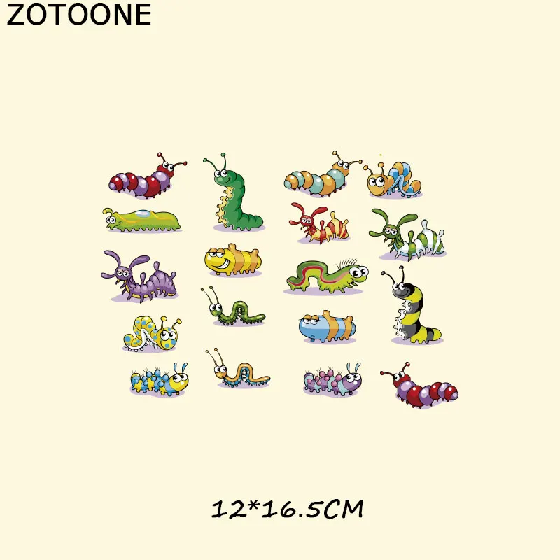 10 ZOTOONE набор патчей для животных, железная передача, сова, собака, кошка, нашивки в форме единорога для детской одежды, сделай сам, аппликация, теплопередача, виниловые наклейки - Цвет: 10