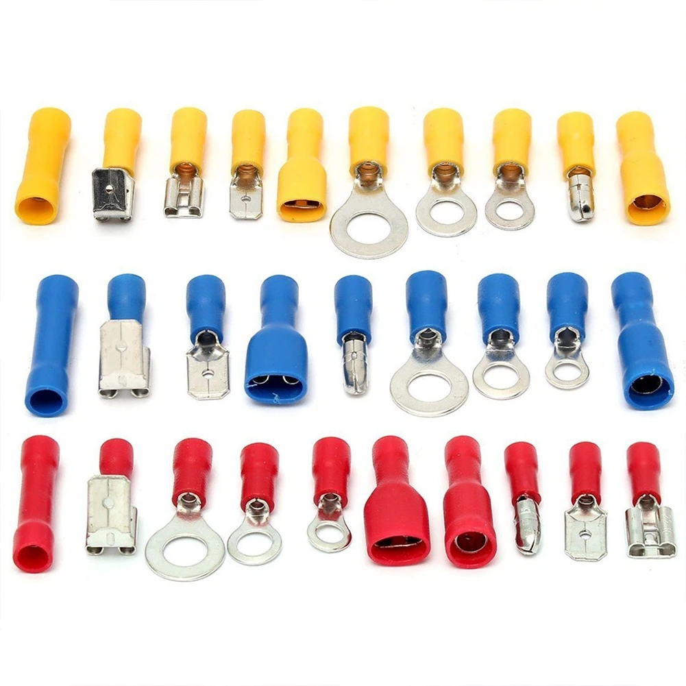 Insulated Male/Female Electrical Wire Terminal Crimp Connector Spade Kit Tool | Обустройство дома