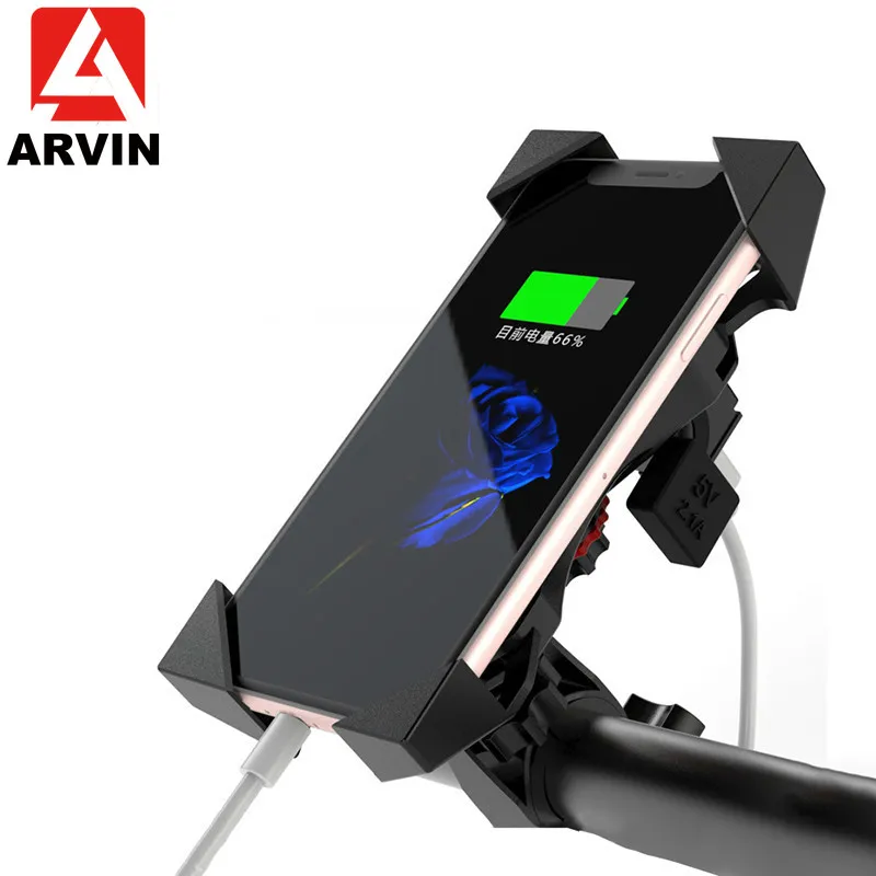 ARVIN для телефона на мотоцикл быстрой зарядки Автомобильный держатель iPhone X 8P Moto USB