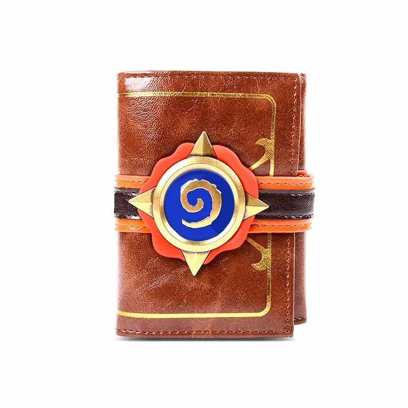 Мужской короткий кошелек персональный для любителей игр Hearthstone 3D логотип