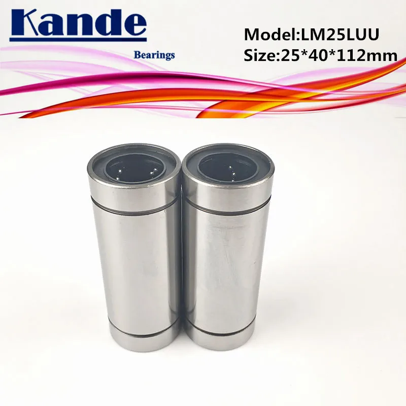 Lml Kande подшипники высокого качества 2шт LM25LUU LM25L UU 25*40*112 мм Расширенный линейный