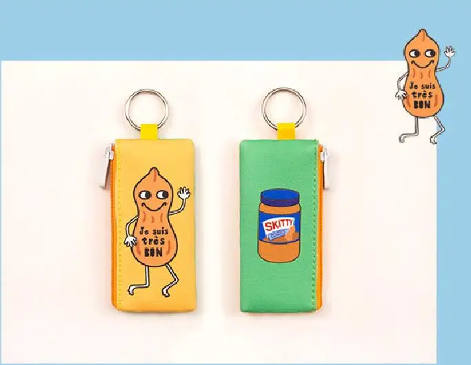 yellow Милый мультфильм монета кошелек хранилище брелок сумка для флэш-карты USB телефонный кабель данных Аксессуары Для Путешествий Наушники Органайзер Сумка Чехол - Цвет: yellow